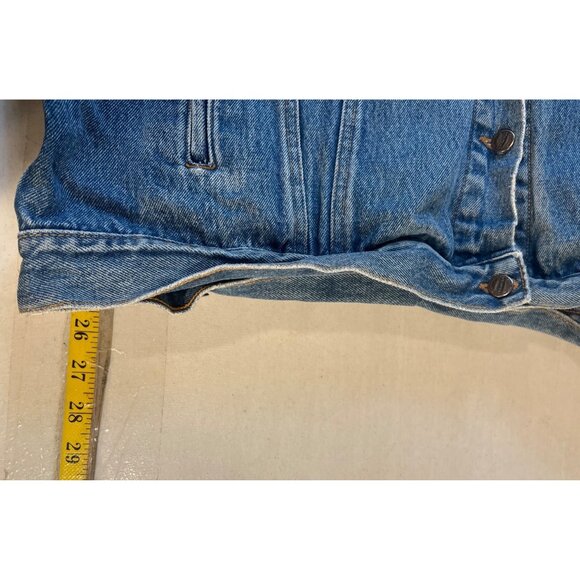 Venezia Denim Blue Jean Jacket Button Front 2X - Picture 6 of 7